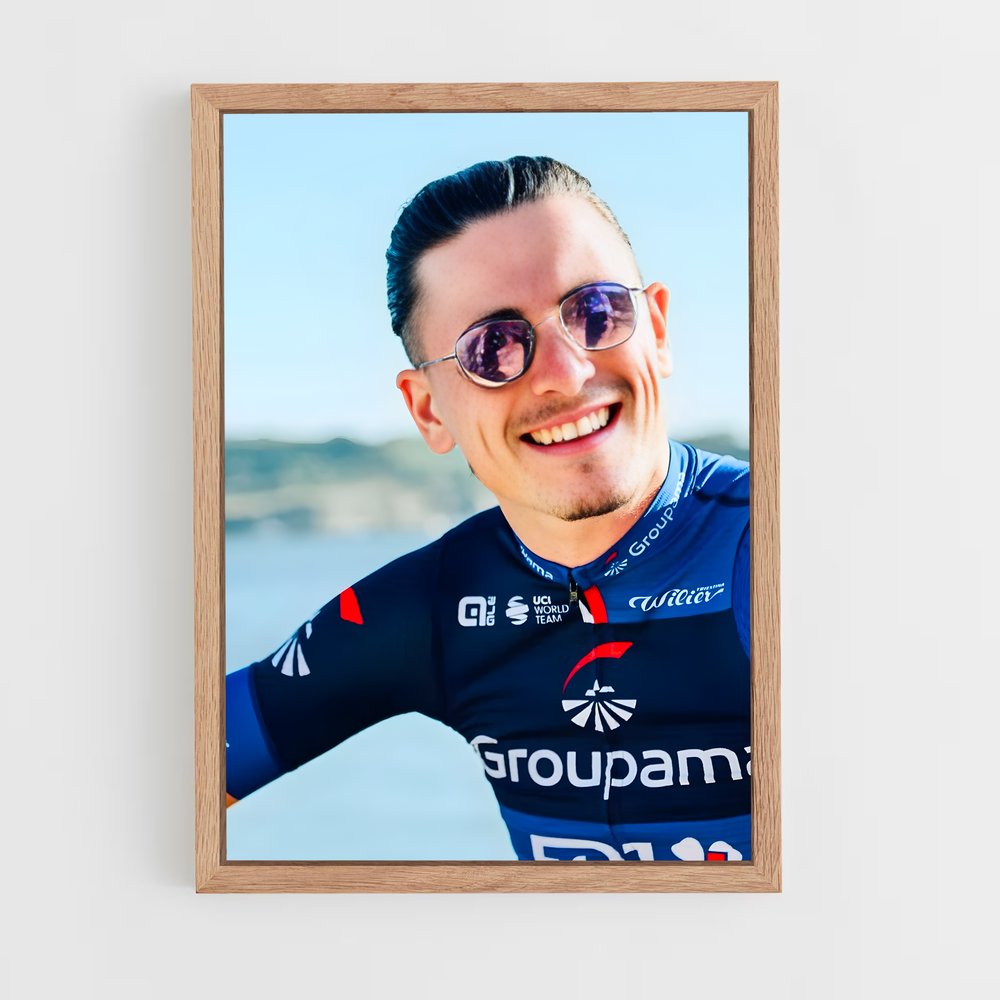 Poster Le Sourire de Gaudu – affiche Cyclisme (vue 4)